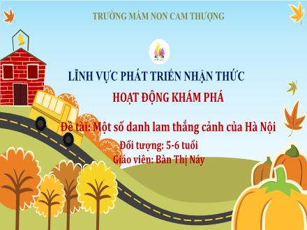 Bài giảng Lớp Lá - Đề tài: Một số danh lam thắng cảnh của Hà Nội - Bàn Thị Náy